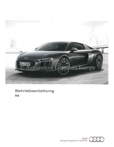 2017 AUDI R8 BETRIEBSANLEITUNG DEUTSCH