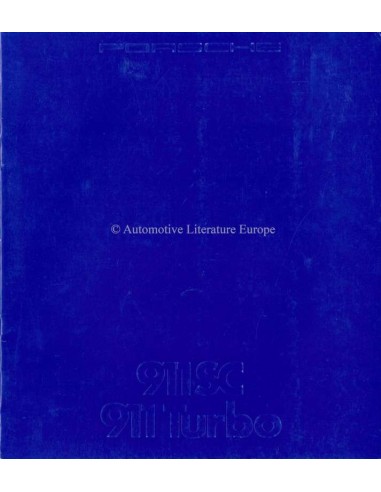 1983 PORSCHE 911 SC & TURBO BROCHURE GERMAN