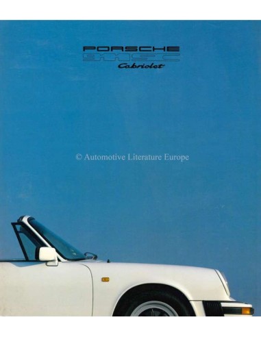 1980 PORSCHE 911 SC CABRIO BROCHURE DEUTSCH