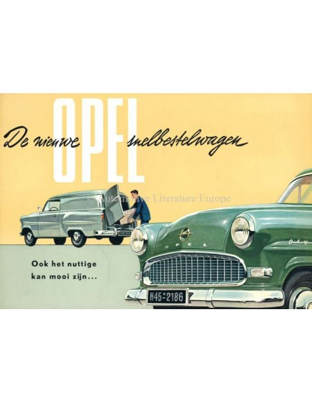 1956 OPEL OLYMPIA SCHNELL-LIEFERWAGEN PROSPEKT NIEDERLÄNDISCH