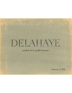 1951 DELAHAYE TYPE 235 BROCHURE FRENCH