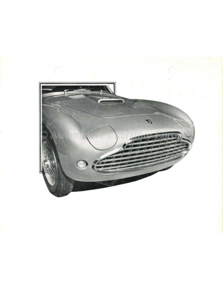 1953 SIATA 208 S PROSPEKT ENGLISCH