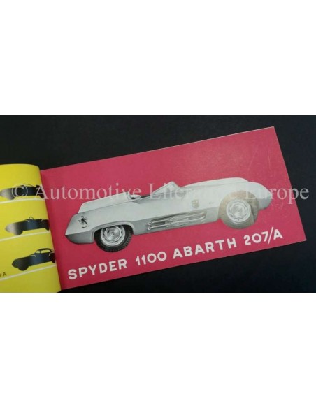 1955 ABARTH SPYDER / BERLINA 1100 ABARTH 207/A / 208/A BROCHURE ITALIAANS