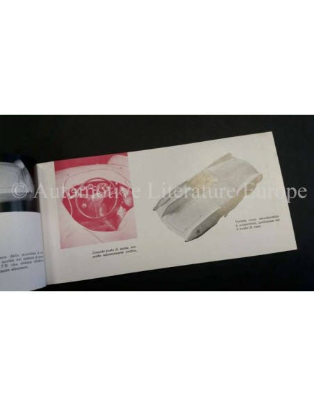 1955 ABARTH SPYDER / BERLINA 1100 ABARTH 207/A / 208/A BROCHURE ITALIAANS