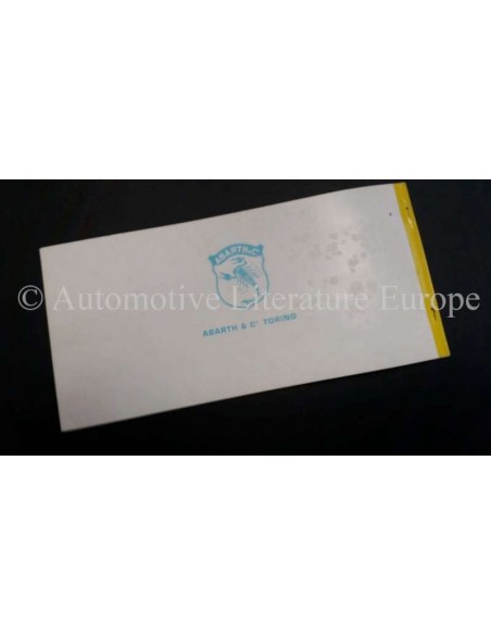 1955 ABARTH SPYDER / BERLINA 1100 ABARTH 207/A / 208/A BROCHURE ITALIAANS