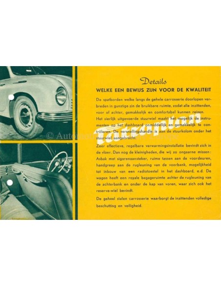 1951 TATRA TATRAPLAN PROSPEKT NIEDERLÄNDISCH