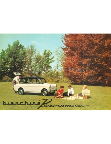 1960 AUTOBIANCHI BIANCHINA PANORAMICA BROCHURE FRANS