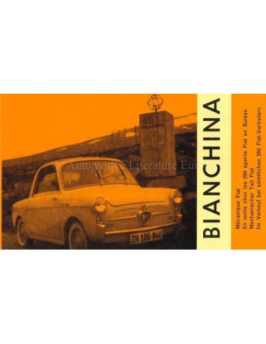 1959 AUTOBIANCHI BIANCHINA BROCHURE FRENCH / GERMAN