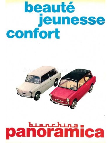 1965 AUTOBIANCHI BIANCHINA PANORAMICA PROSPEKT FRANZÖSISCH