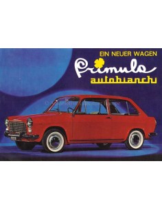 1964 AUTOBIANCHI PRIMULA LEAFLET GERMAN