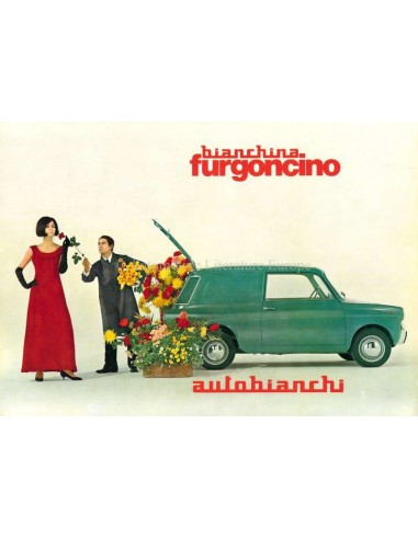 1965 AUTOBIANCHI BIANCHINA FURGONCINO BROCHURE ITALIAANS