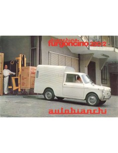 1965 AUTOBIANCHI BIANCHINA FURGONCINO LEAFLET ITALIAN