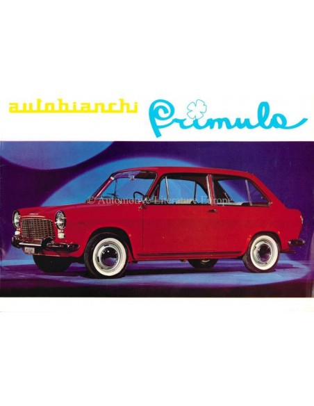 1965 AUTOBIANCHI PRIMULA BROCHURE NEDERLANDS
