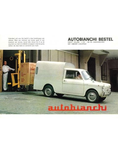 1966 AUTOBIANCHI BIANCHINA FURGONCINO BROCHURE NEDERLANDS