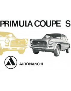 1969 AUTOBIANCHI PRIMULA COUPÉ S BROCHURE DUTCH