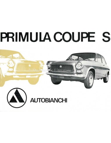 1969 AUTOBIANCHI PRIMULA COUPÉ S BROCHURE DUTCH