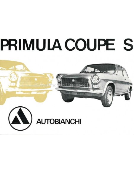 1969 AUTOBIANCHI PRIMULA COUPÉ S PROSPEKT NIEDERLÄNDISCH
