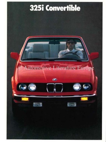 1989 BMW 3 SERIE CABRIO BROCHURE ENGELS (USA)