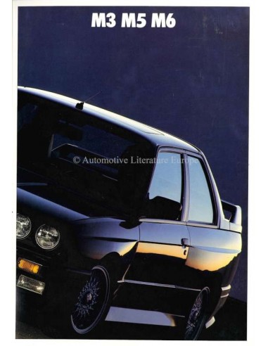 1988 BMW M3 M5 M6 BROCHURE ENGLISH (US)