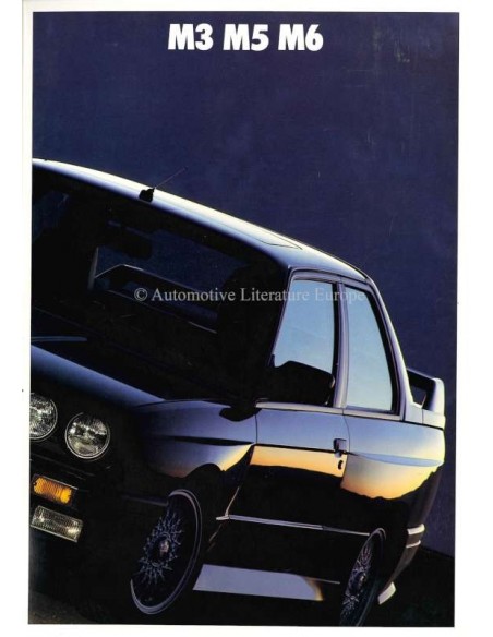 1988 BMW M3 M5 M6 BROCHURE ENGELS (USA)