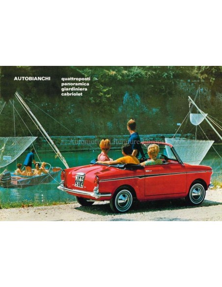 1969 AUTOBIANCHI RANGE BROCHURE DUTCH