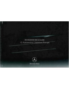 2003 MERCEDES BENZ SL HARDCOVER PROSPEKT DEUTSCH