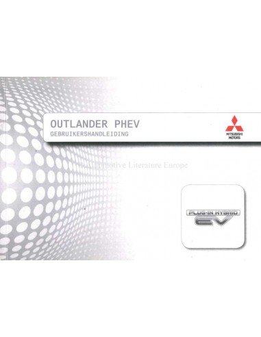 2016 MITSUBISHI OUTLANDER PHEV INSTRUCTIEBOEKJE NEDERLANDS