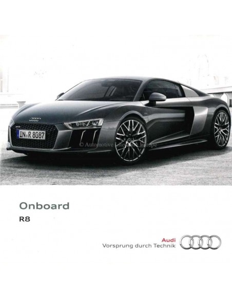 2016 AUDI R8 BEDIENUNGSANLEITUNG INFOTAINMENT MMI DEUTSCH