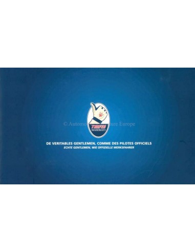 2003 MASERATI TROFEO BROCHURE GERMAN / ITALIAN