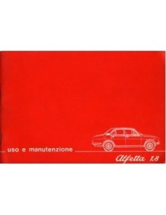 1976 ALFA ROMEO ALFETTA 1.8 INSTRUCTIEBOEKJE ITALIAANS