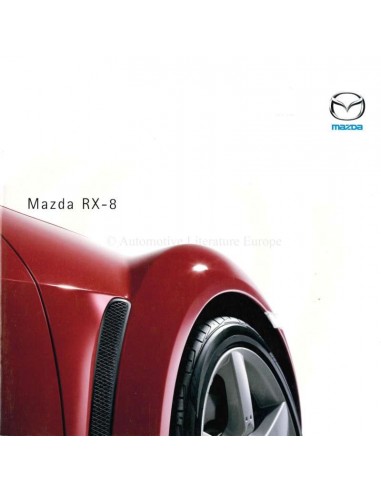 2003 MAZDA RX-8 BROCHURE DUITS