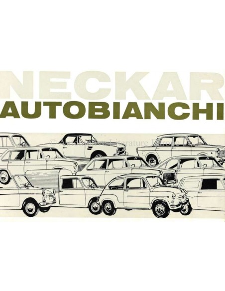 1966 NECKAR AUTOBIANCHI RANGE BROCHURE DUTCH