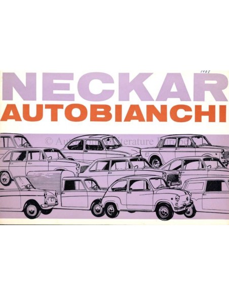 1967 NECKAR AUTOBIANCHI RANGE BROCHURE DUTCH