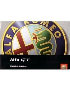 2003 ALFA ROMEO GT INSTRUCTIEBOEKJE ENGELS