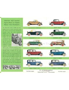 1932 CHEVROLET RANGE BROCHURE DUTCH 2