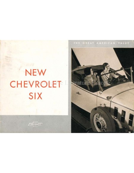 1932 CHEVROLET SIX PROGRAMMA BROCHURE ENGELS (VS)