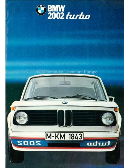 1974 BMW 2002 TURBO PROSPEKT DEUTSCH
