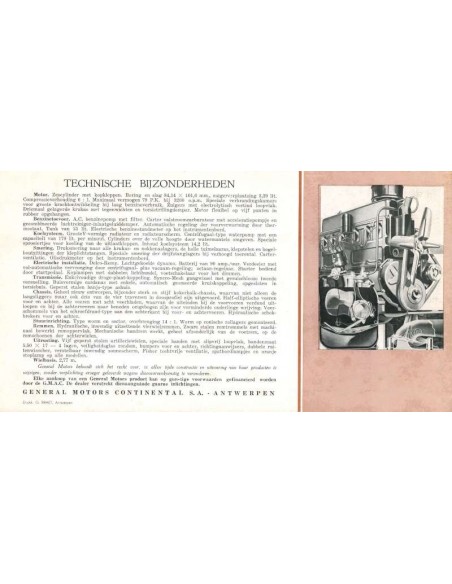 1936 CHEVROLET PROGRAMMA BROCHURE NEDERLANDS