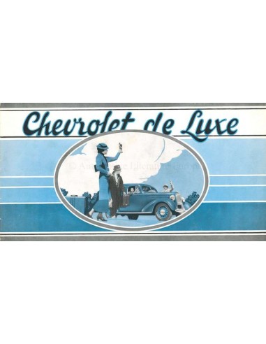 1936 CHEVROLET DE LUXE PROGRAMM PROSPEKT NIEDERLANDISCH