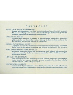1936 CHEVROLET PREISLISTE NIEDERLANDISCH 2