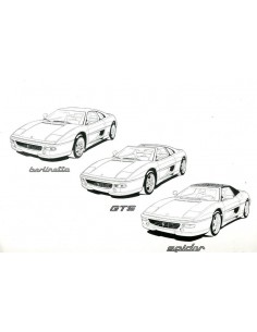 1996 FERRARI F355 INSTRUCTIEBOEKJE 1055A/96 2