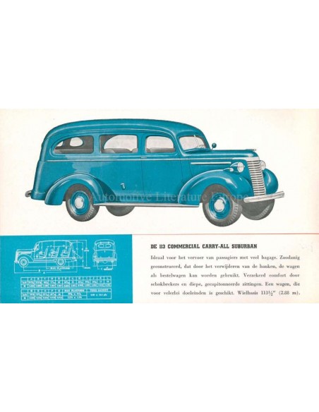 1940 CHEVROLET TRUCKS PROGRAMM PROSPEKT NIEDERLANDISCH
