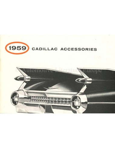 1959 CADILLAC ACCESSORIES BROCHURE ENGLISH (US)