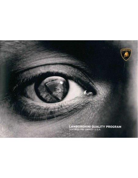 2012 LAMBORGHINI QUALITY PROGRAMM PROSPEKT ENGLISCH