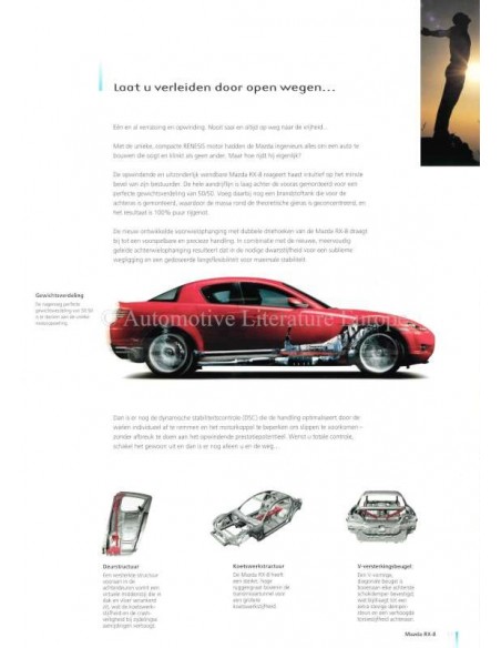 2003 MAZDA RX-8 BROCHURE NEDERLANDS