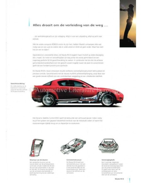 2003 MAZDA RX-8 PROSPEKT NIEDERLÄNDISCH