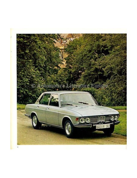 1968 BMW FASZINATION ZES-CYLINDER MODELLEN BROCHURE DUITS
