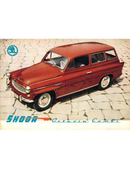 1962 SKODA OCTAVIA COMBI BROCHURE DUITS