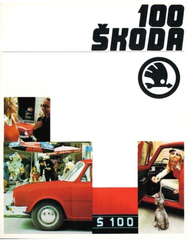 1970 SKODA 100 BROCHURE DUITS