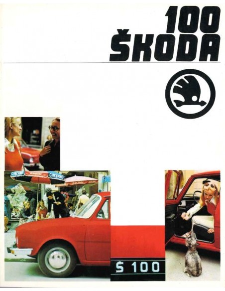 1970 SKODA 100 BROCHURE DUITS